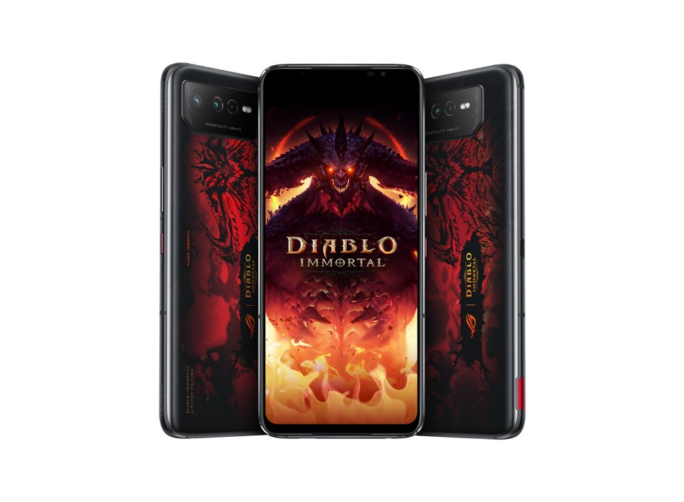 Asus Rog Phone 6 Diablo Immortal Edition 17,2 Cm (6.78") Sim Doble Android 12 5g Usb Tipo C 16 Gb 512 Gb 6000 Mah Negro, Rojo