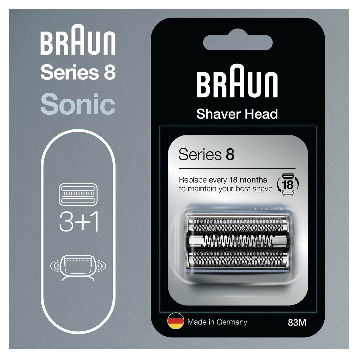EAN 4210201199281 - Braun Series 8 Cassette 83M Cabezal para afeitado imagen 3