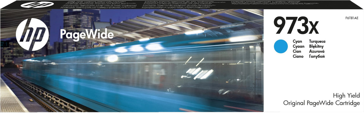 Tinta Original Hp Nº 973x Cyan Para Pagewide Pro 477 / 452