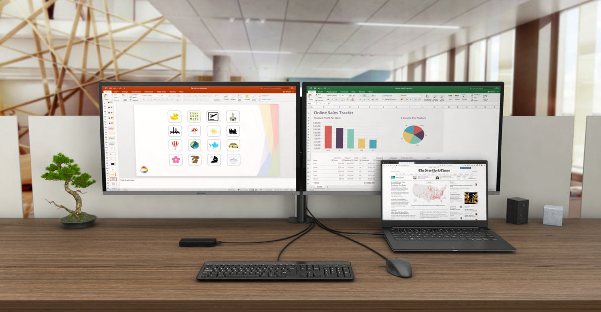 I-Tec Dock Usb-C Hdmi Dp Dock Pd100waccs 2x Lcd + Charger-C77w