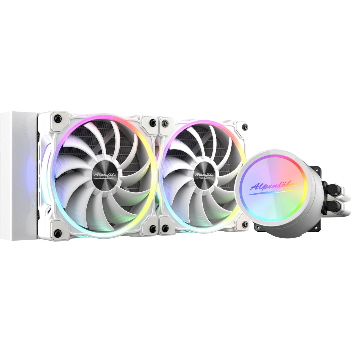 Alpenfohn Glacier Water 240 White High Speed Argb Cpu Water Cooler - 240mm