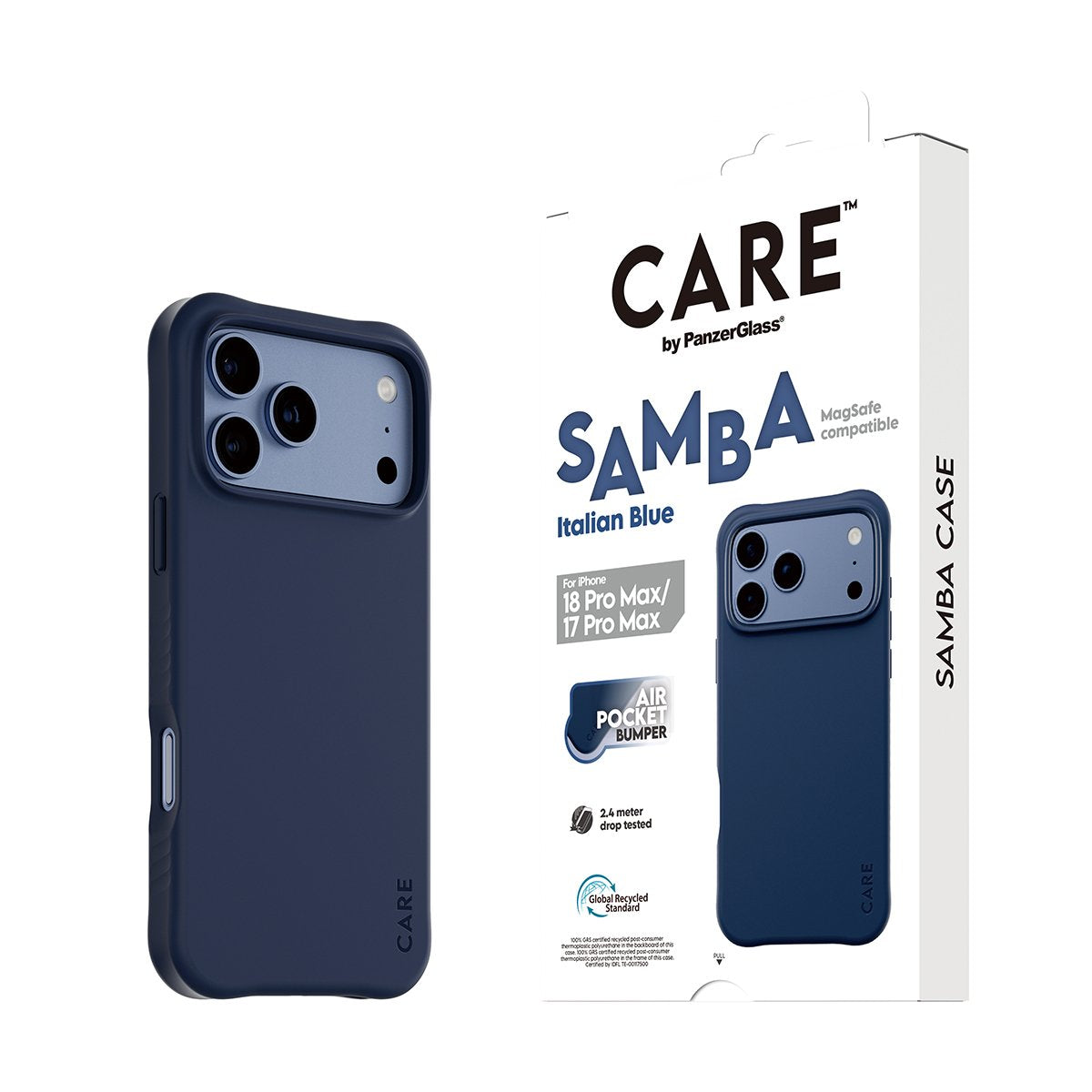 Care By Panzerglass Samba Case Ip17/18 Pro Max Italian Blue Ms