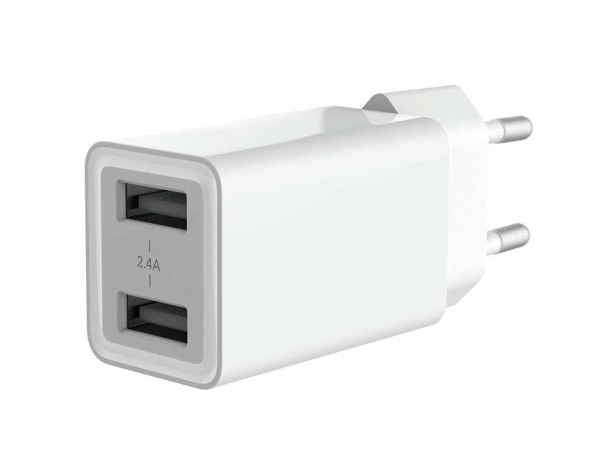 Cargador De Pared Conceptronic Althea 2x Usb 5v A 12w