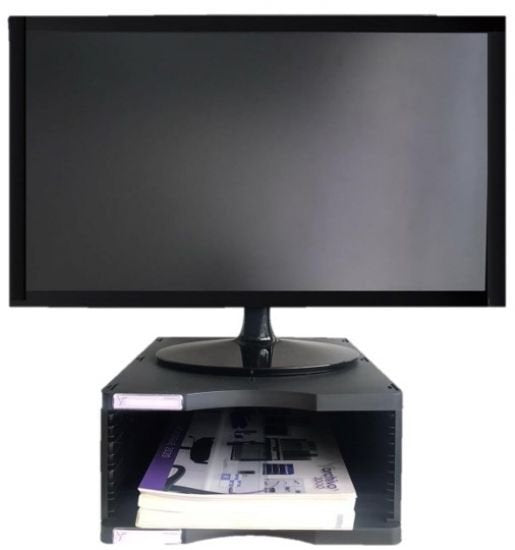 Soporte Archivo 2000 Para Monitor Poliester 100 Reciclado Con Compartimento Para Formatos Din A4 Y Folio