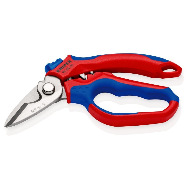 Tijeras Eléctricas Con Ángulo De Knipex 95 05 20 Sb Rojo/Azul