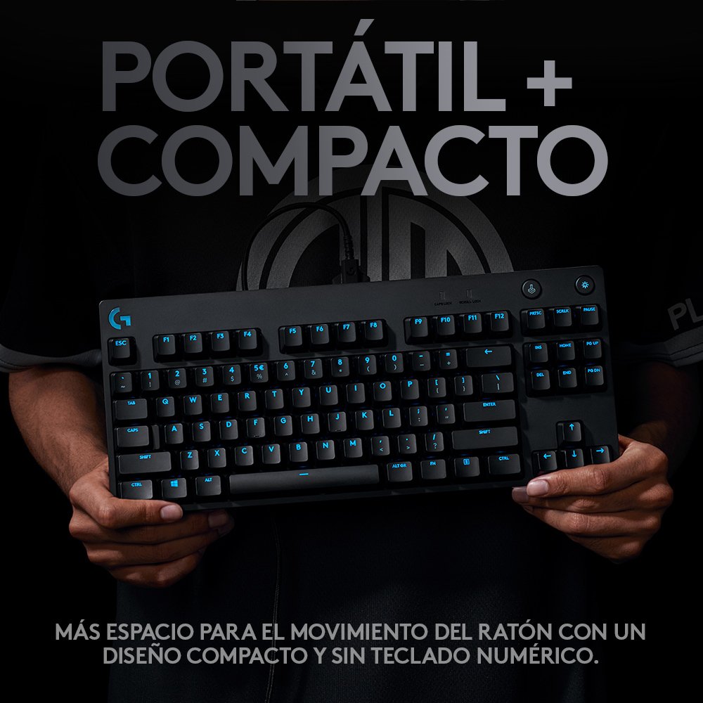 Teclado Español Logitech G Pro Gaming Usb Negro 920-010593