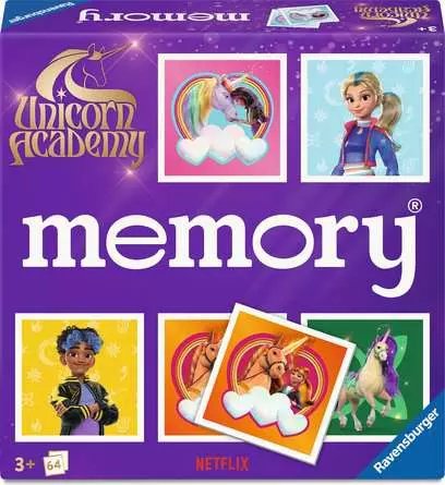 Academia De Unicornio De Memoria De Ravensburger, Juego De Memoria 24778