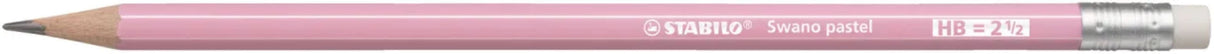 Stabilo Lapiz Grafito Con Goma Swano Pastel Rosa -12u-