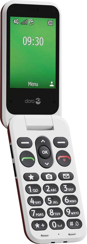EAN 7322460089948 - Doro Leva E30 7,11 cm (2.8") 142,7 g Rojo, Blanco Característica del teléfono imagen 7