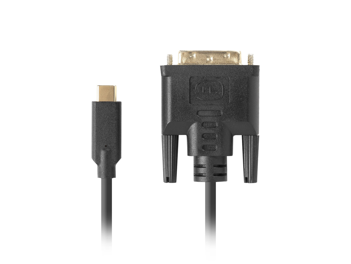 Cable Usb-C A Dvi-D (24+1) Lanberg Macho/Macho 3.0m Negro