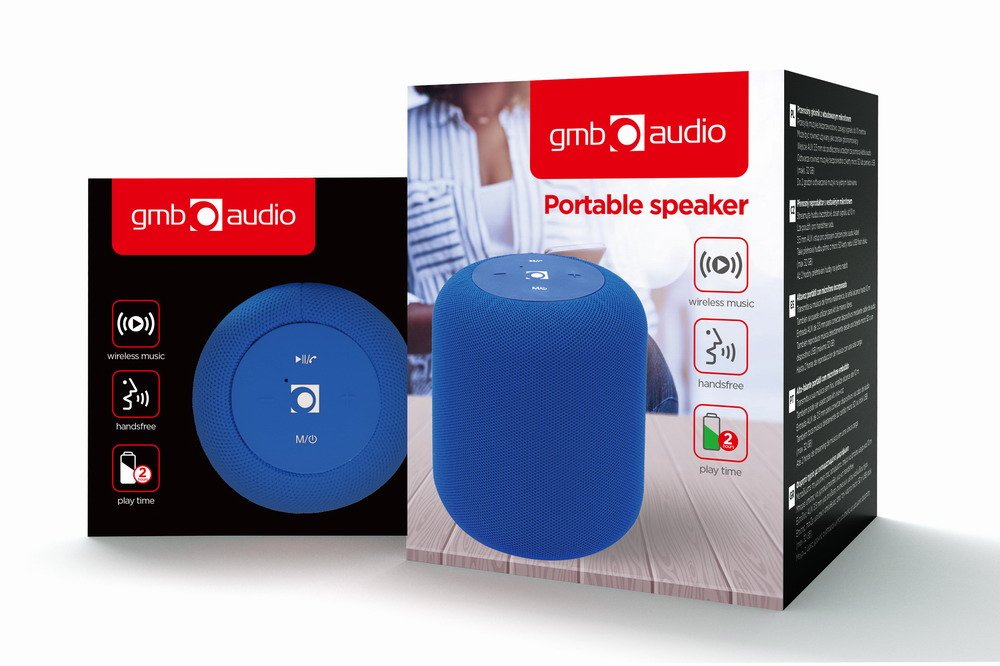 Altavoz Gembird 5w Bluetooth Con Micro Azul