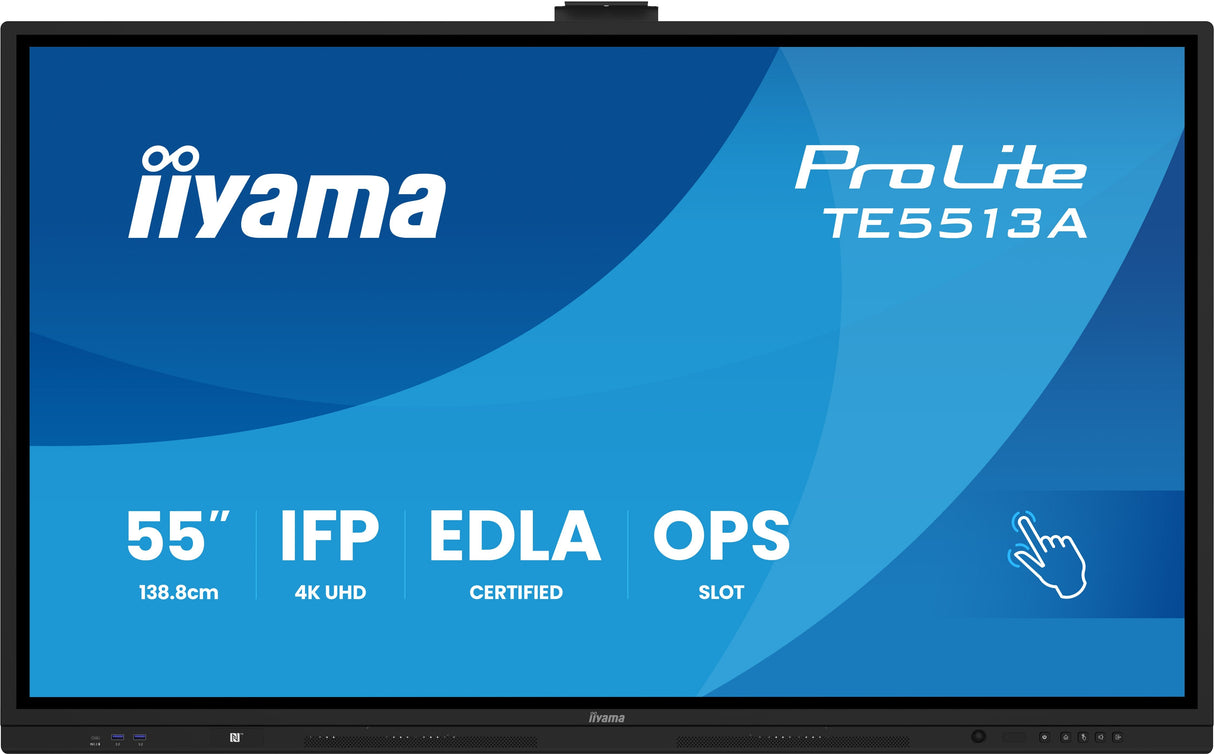 Iiyama Te9813a-B1ag Pantalla De Señalización Panel Plano Interactivo 2,48 M (97.5") Wifi 450 Cd / M² 4k Ultra Hd Negro Pantalla Táctil Procesador Incorporado Android 18/7