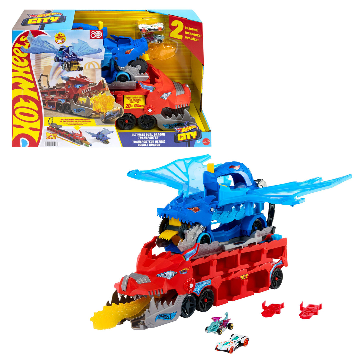 EAN 194735264179 - Hot Wheels City Ultimate Dual Dragon Transporter imagen 1