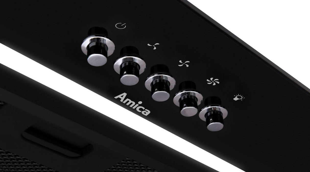 EAN 5906006918668 - Amica OMP6255BG campana Encastrada Negro 389 m³/h imagen 7