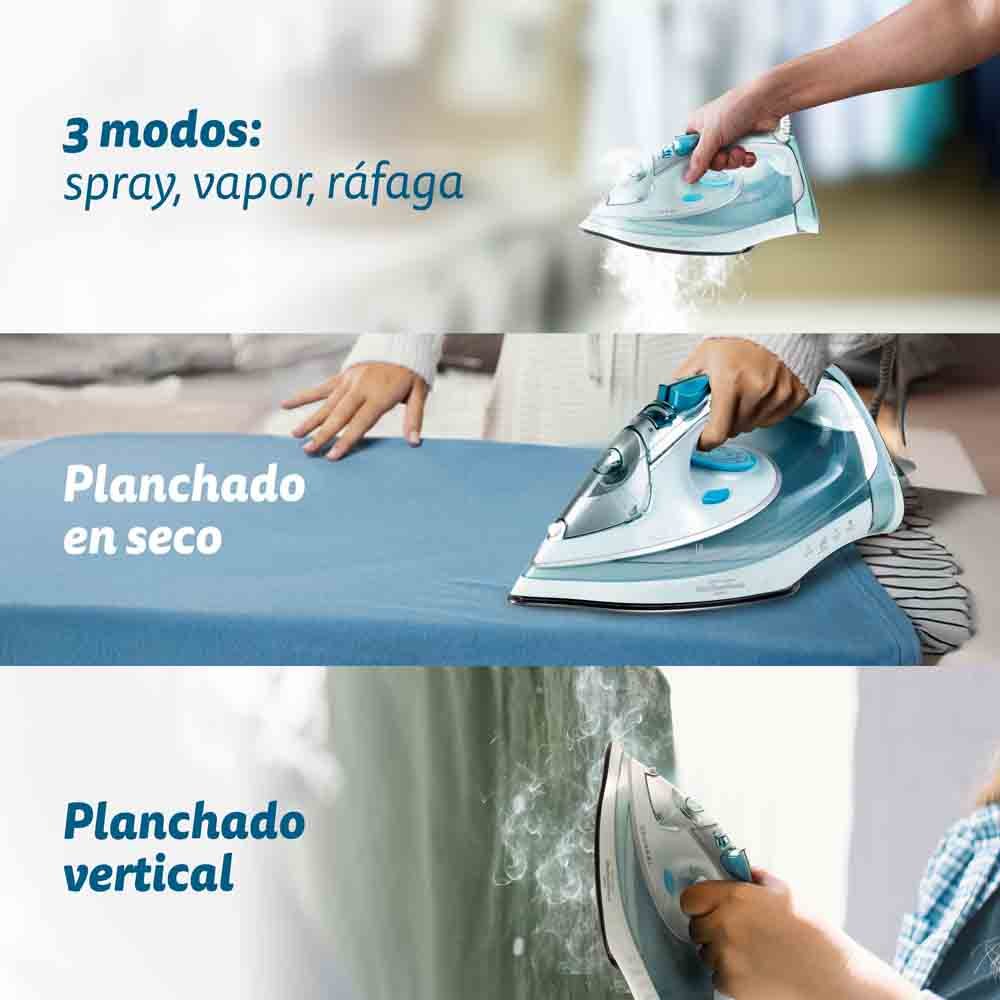 EAN 8426156018461 - Grunkel PL-3200MAXTOP plancha Plancha vapor-seco 3200 W Azul imagen 4