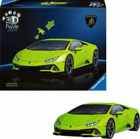Puzzle 3d 158 Elementów Samochód Lamborghini Huracan Evo Verde