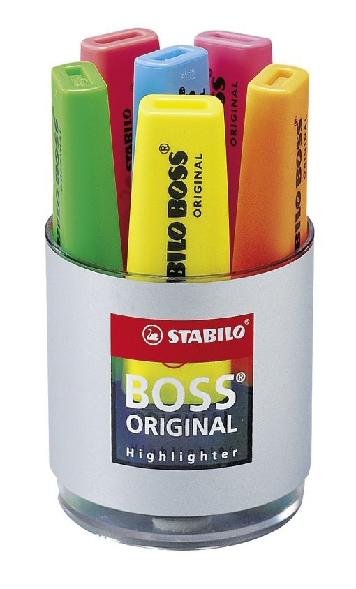 Stabilo Boss Original Rotulador Fluorescente Amarillo Estuche -4u-