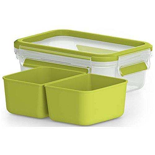 Emsa Lunch Y Snackbox. Con 2 Praktischen Einstzen Y Tapa.