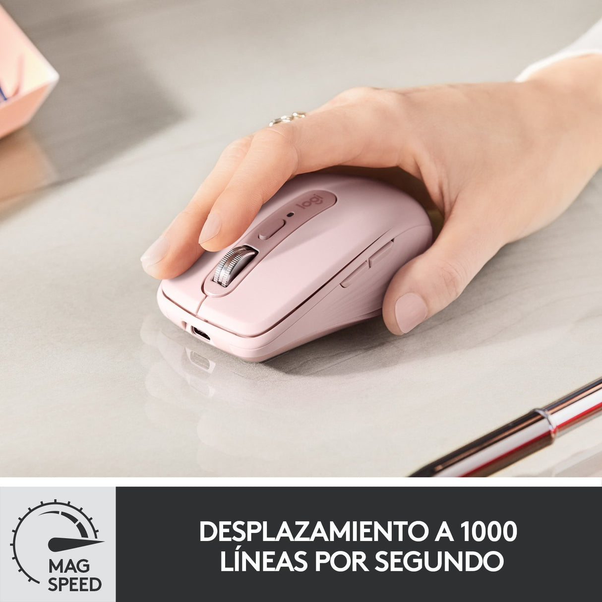 EAN 5099206092952 - Logitech MX Anywhere 3 ratón Viajes mano derecha RF Wireless + Bluetooth Laser 4000 DPI imagen 3