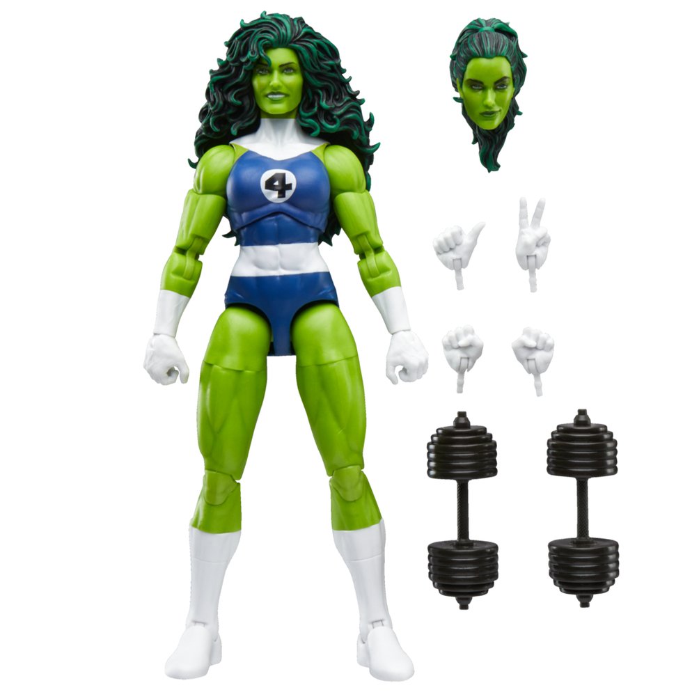 Figura Hasbro Marvel Legends Series Retro Fantastic Four She Hulk