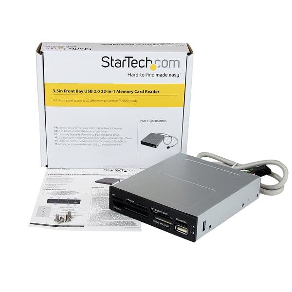 EAN 0065030851121 - StarTech.com 35FCREADBK3 lector de tarjeta IDC Interno Negro imagen 4