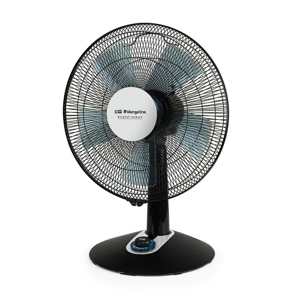 Ventilador De Sobremesa Orbegozo Tf 0139 Elegante Y Potente - Potencia 45w - 2 Velocidades + Turbo + Silent - Diametro