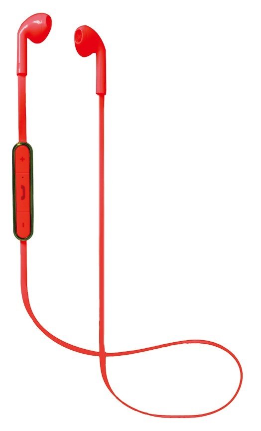 Auriculares Bluetooth De Boton Nevir Rojo