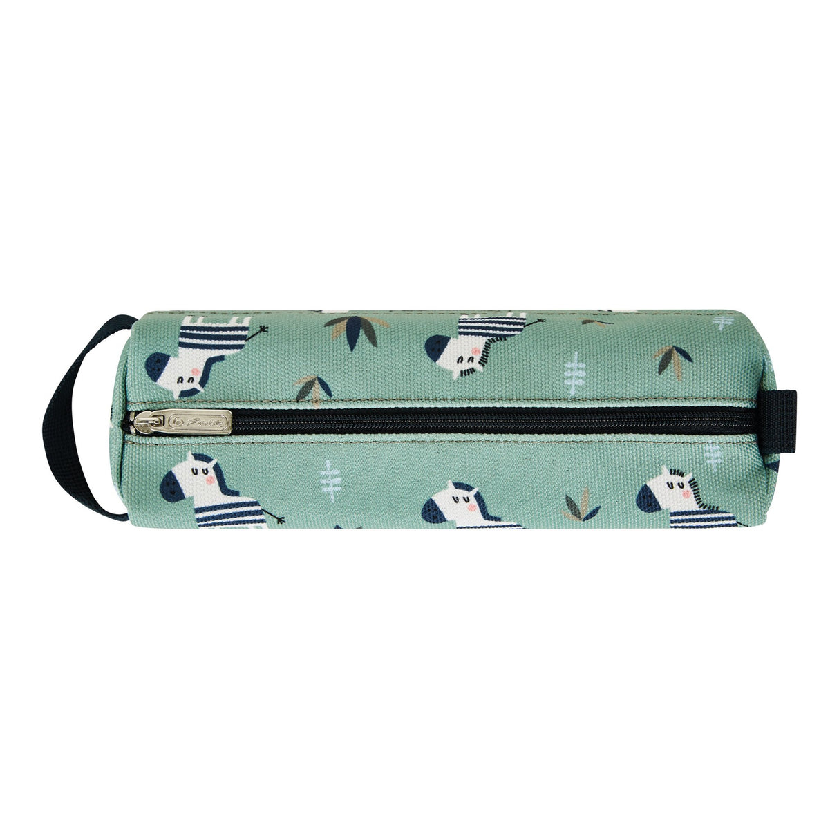 EAN 4008110353135 - Herlitz Quattro Crazy Zebra Estuche suave Poliéster Negro, Verde, Blanco imagen 3
