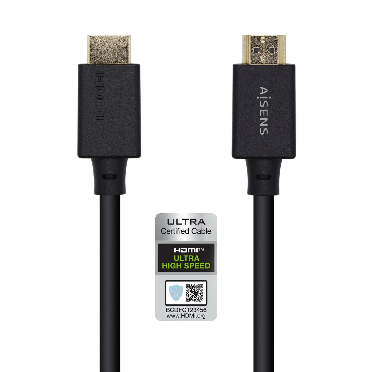 Aisens Cable Hdmi V2.1 Certificado Ultra Alta Velocidad 8k@60hz 48gbps - A/M-A/M - 1.50m - Negro