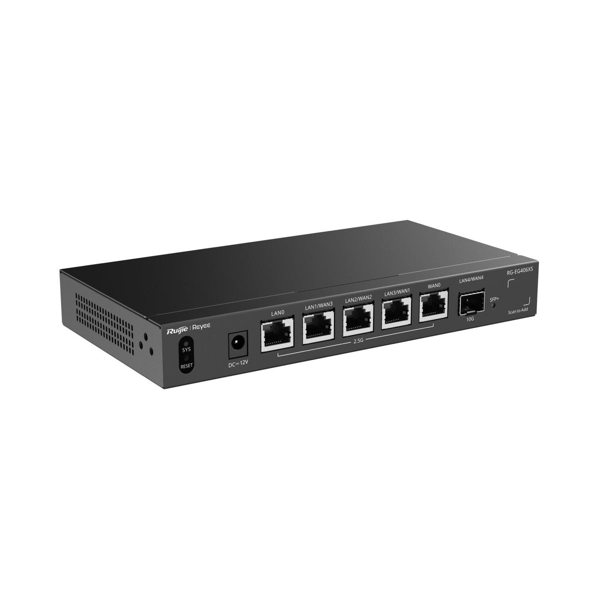 Router Vpn Ruijie Rg-Eg406xs 6p 5x2.5gb 1x10ge Sfp+ Multi Wan Portal En La Nube