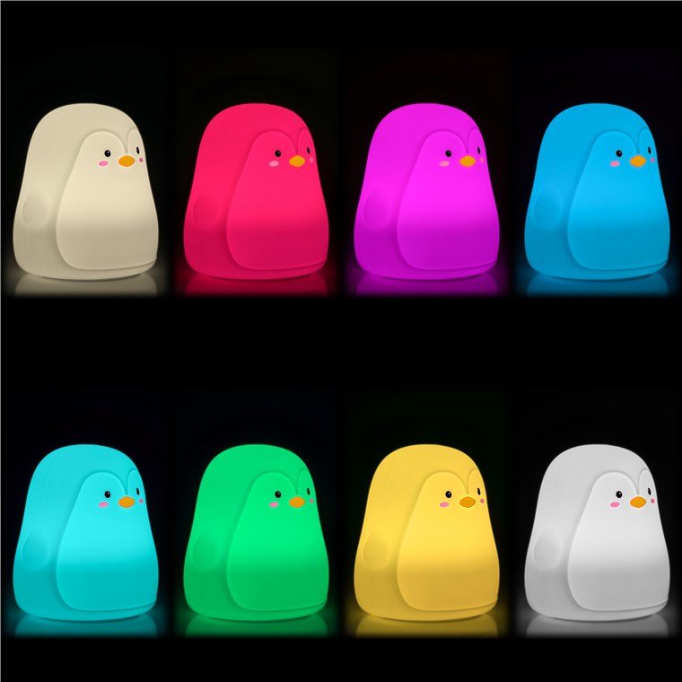 Goobay Gb 61648 - Nachtleuchte Pinguin Akku Rgb