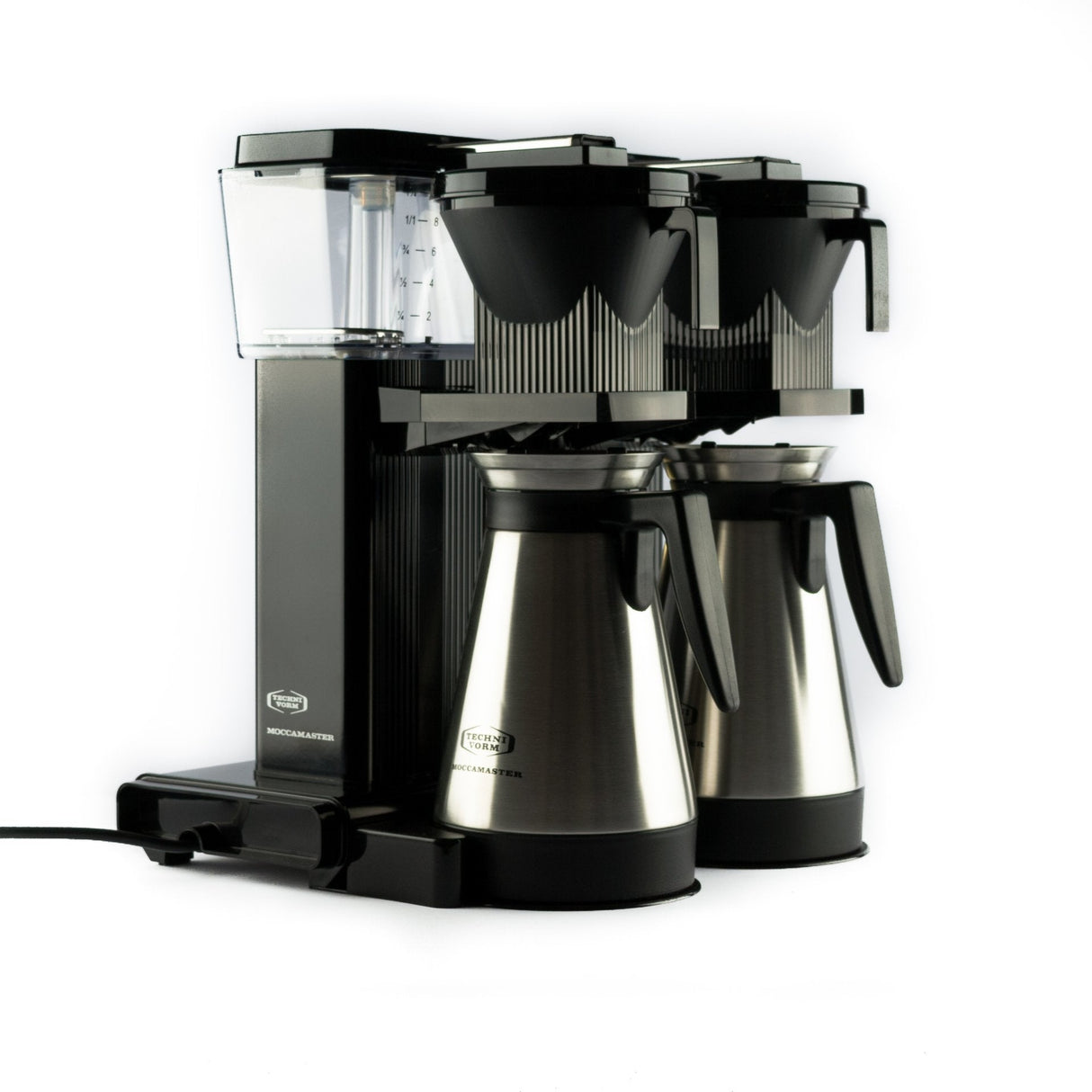 Moccamaster 89402 Filter Kaffeemaschine Kbgt20, 2x 1.25 Liter, 2900 W, Negro