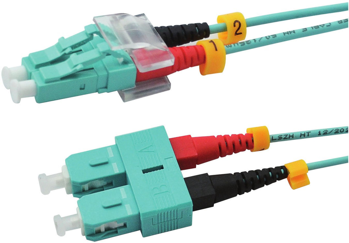 Red 2716-10-0025 Lwl-Duplex Cable De Red Lc Sc 10,0m Om3 Aqua