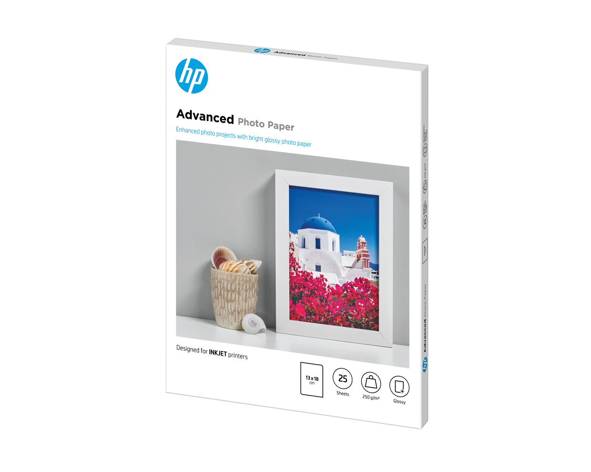 EAN 0882780349643 - HP Advanced Glossy Photo Paper-25 sht/13 x 18 cm borderless Brillo imagen 6