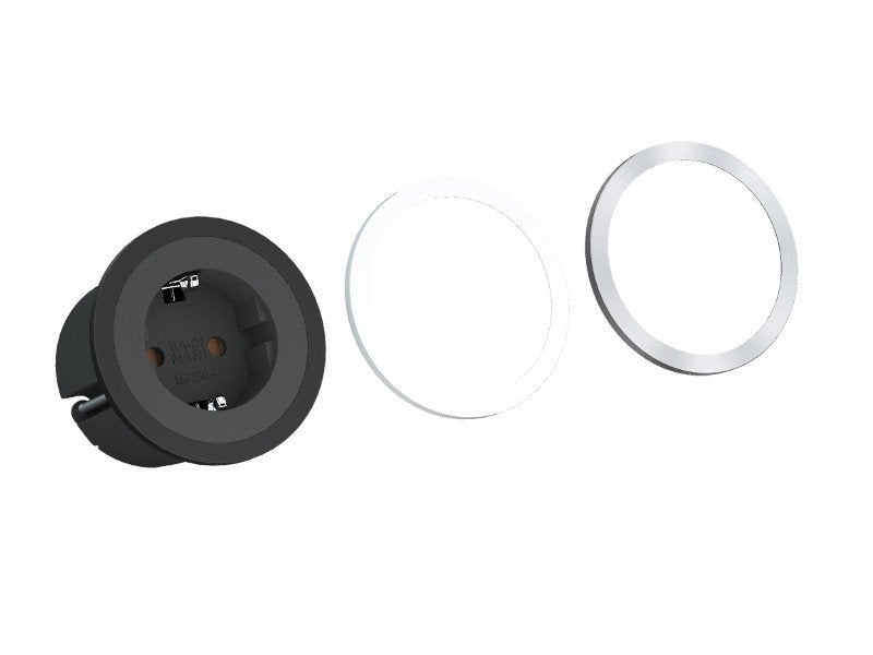 Bachmann Pix Con De Contacto De Protección, Plástico, Negro, Cable De 2,0 M