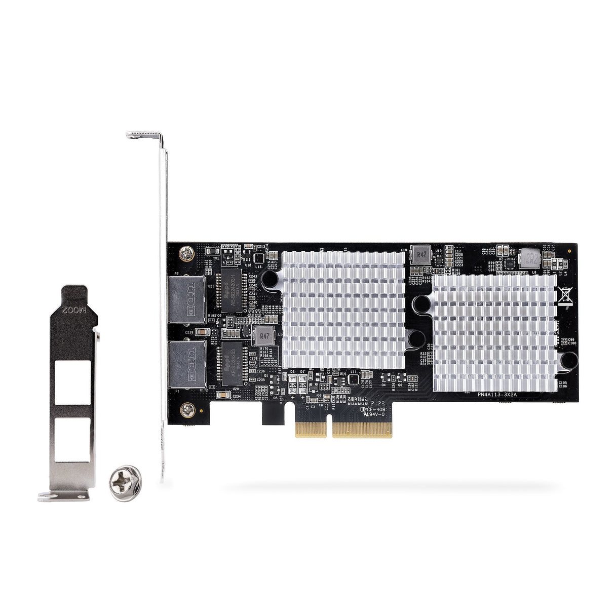 Startech.Com Tarjeta Pci Express Adaptadora De Red Ethernet De 2 Puertos Rj45 - Tarjeta De Red Para Servidores O Pcs - Con Soporte Para Tramas Jumbo - Tarjeta Lan - 10gbase-T - Nbase-T