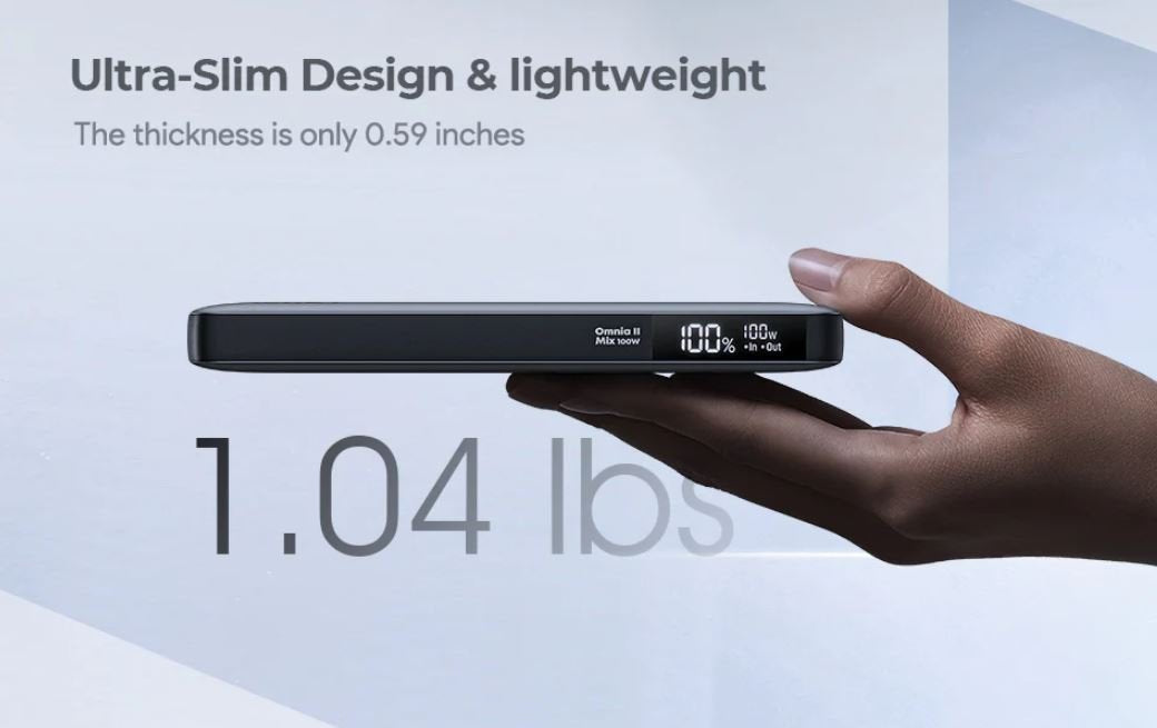 Aukey Powerbank 100w 20000mah 3xusb-C Pd 3.0