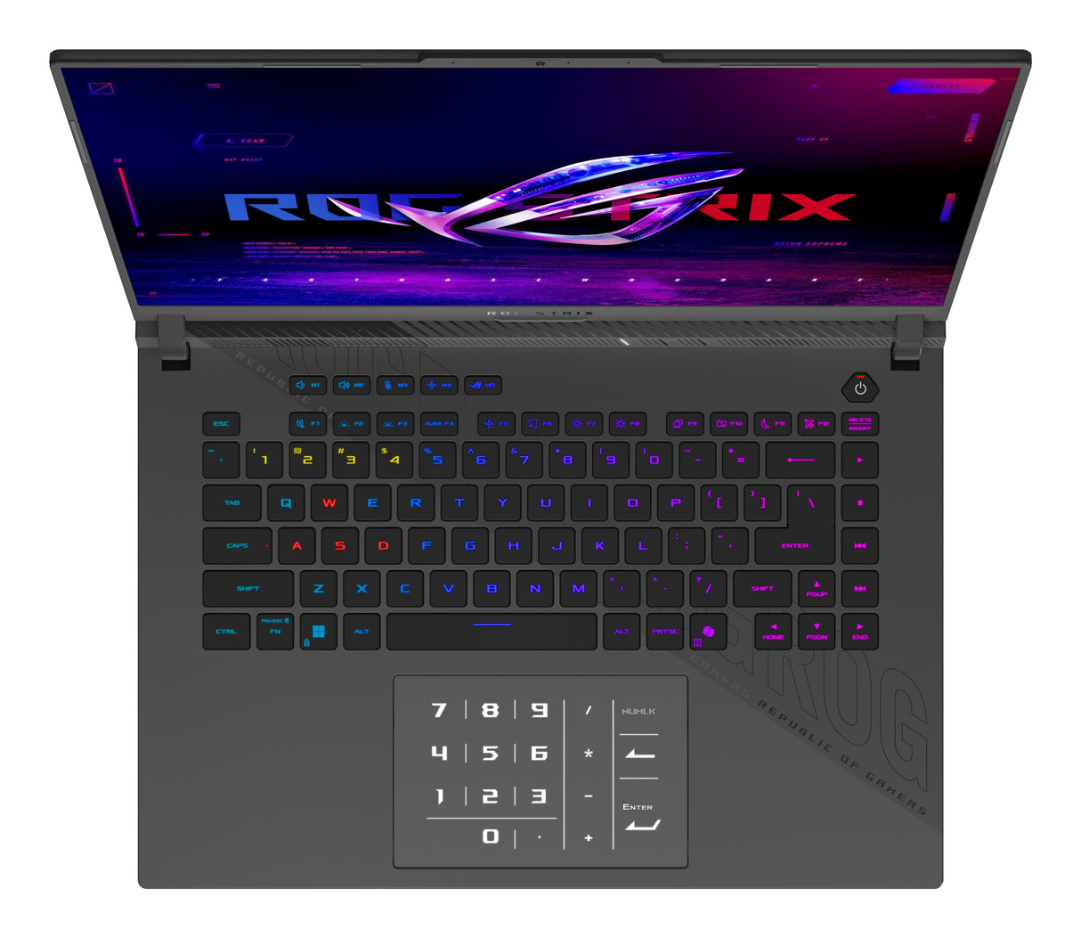 Portátil Gaming Asus 16" Rog Strix G16 G614fr-S5151 De Wqxga 240hz (Amd Ryzen 9 9955hx3d, 32gb Ram, 1tb Ssd, Nvidia Rtx 5070 Ti 12gb, Sin Sistema Operativo) Gris Eclipse - Teclado Qwerty Español