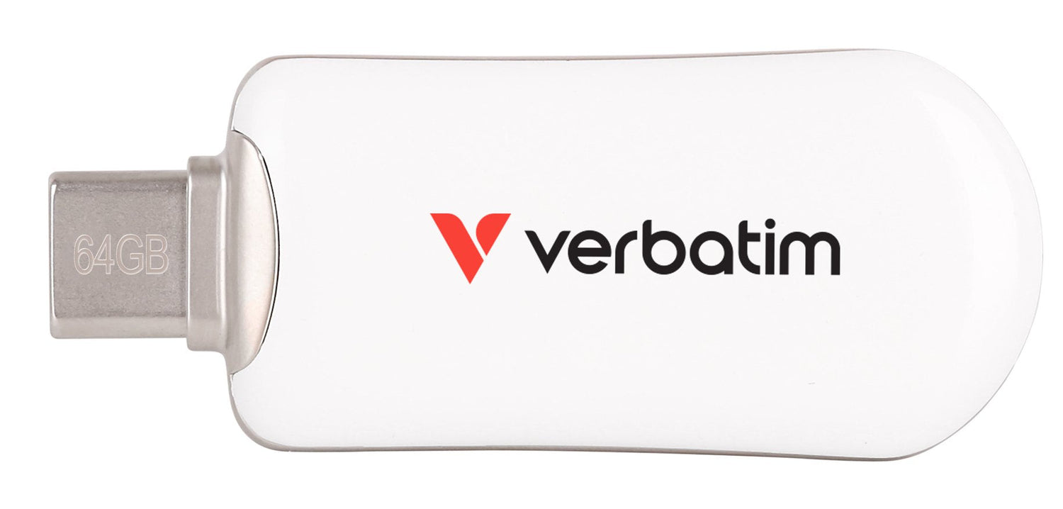 Verbatim Plectra White  64gb Usb-C Flash Drive 30228
