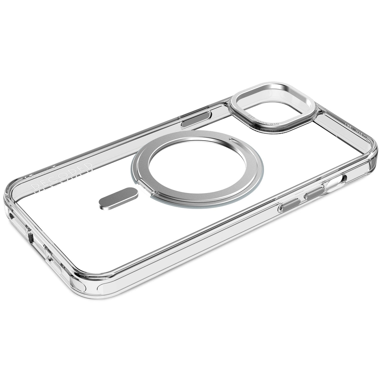 Decoded Recycled Plastic Loop Stand Backcover Ip15 Plus Trans.