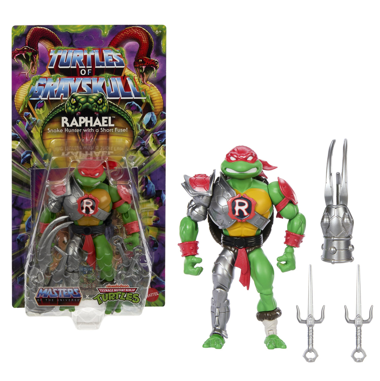 Figura De Juguete Mattel Masters Of The Universe Origins Turtles Of Grayskull Raphael Jbm99