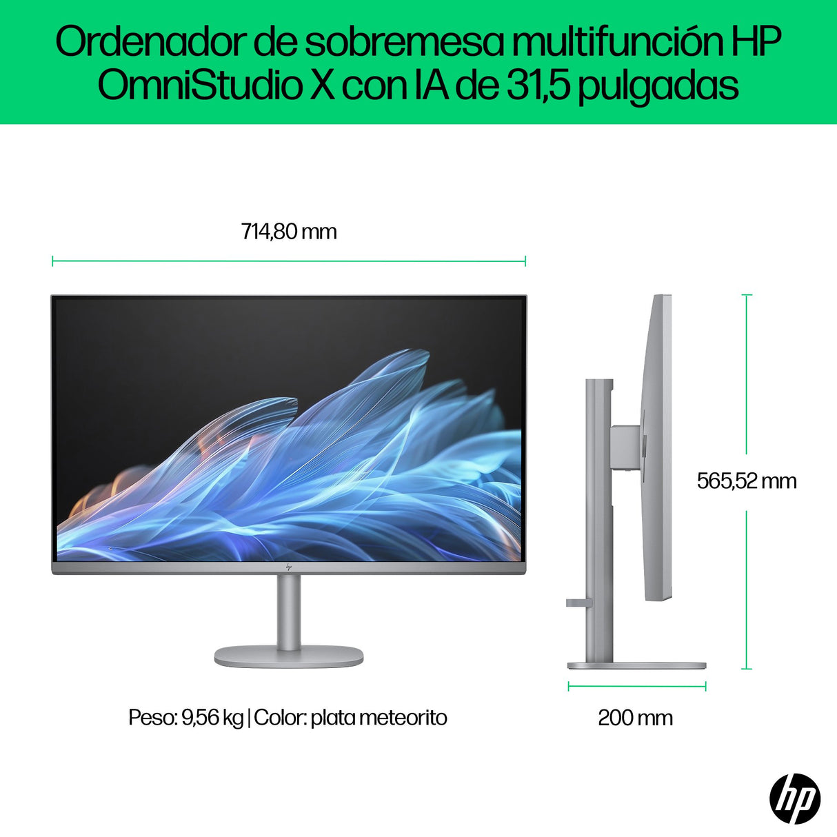 EAN 0199642227309 - HP OmniStudio X 32-c0022ns PC Intel Core Ultra 5 125H 80 cm (31.5") 3840 x 2160 Pixeles PC todo en uno 16 imagen 6