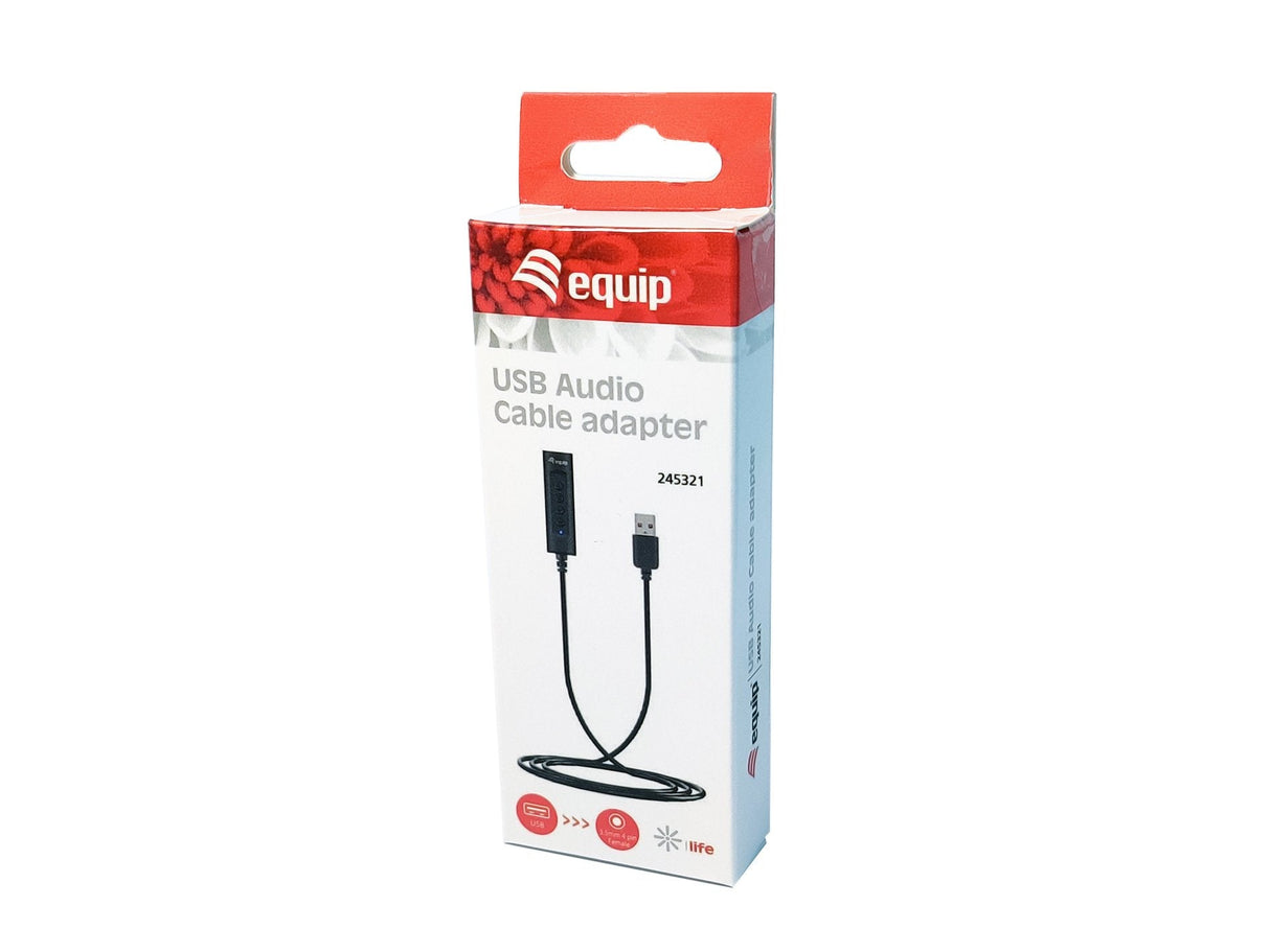 Equip Audiocableadaptador Usb-A->1x Klinkenhchse 4pin M/H