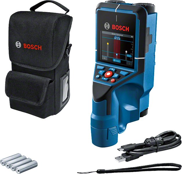 Bosch Professional Escáner De Pared D-Tect 200 C Professional, 12 V, Dispositivo De Seguimiento Azul/Negro, Batería De Iones De Litio De 2,0 Ah, En L-Boxx 601081601