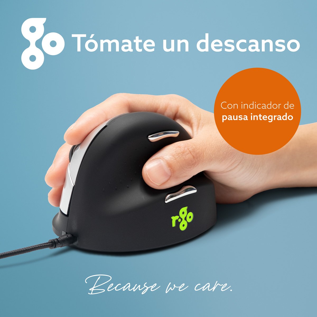 EAN 8719274490463 - R-Go Tools RGOHELA ratón mano derecha USB tipo A Óptico 2400 DPI imagen 9
