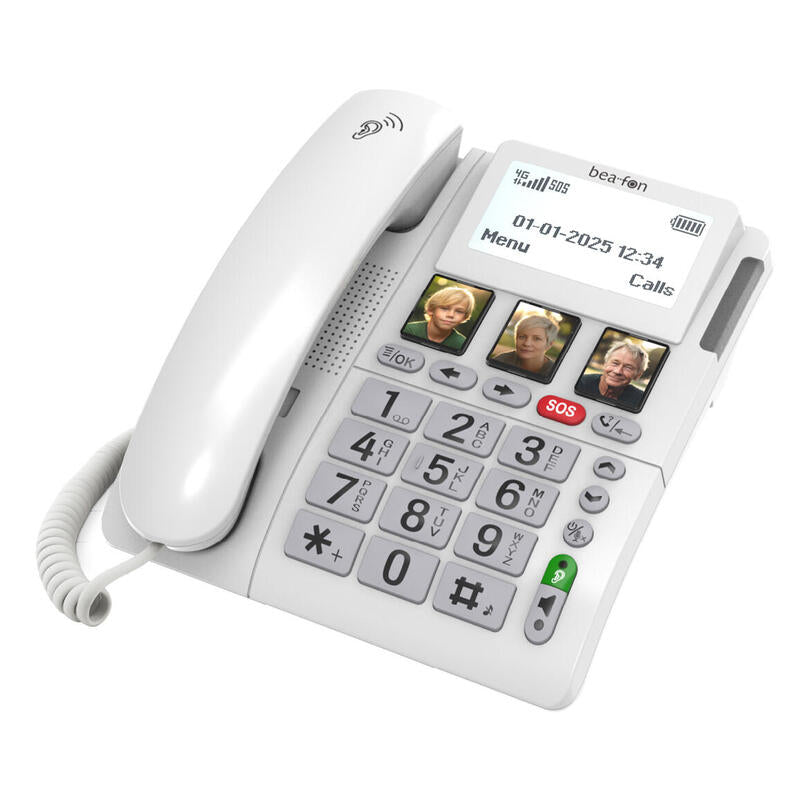 Beafon Ml10 Lte, 4g Tisch- Mobiltelefon Con Sos Sender, Blanco