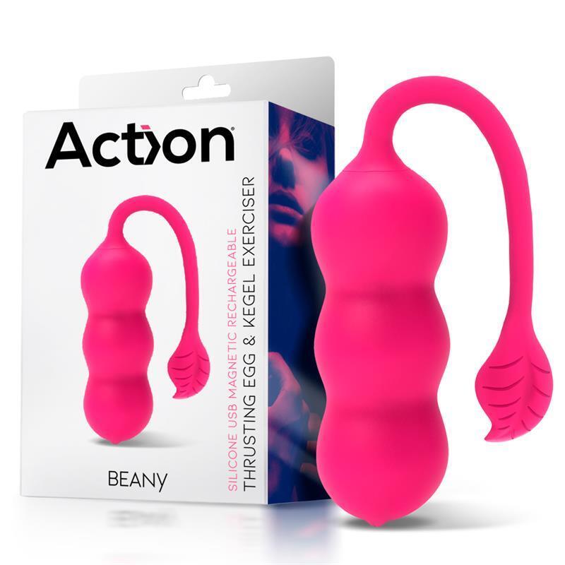 Beany Huevo Vibrador Y Entrenador Suelo Pélvico Movimiento Telescópico