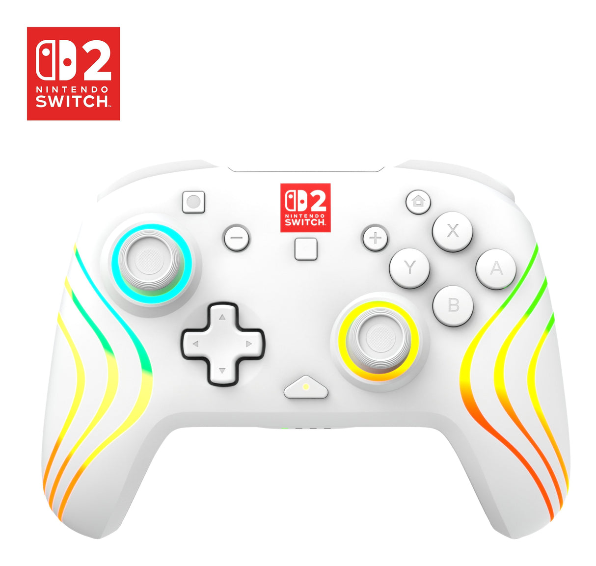 Turtle Beach Afterglow Blanco Mando De Juego Rgb Inalámbrico Para Nintendo Switch 2