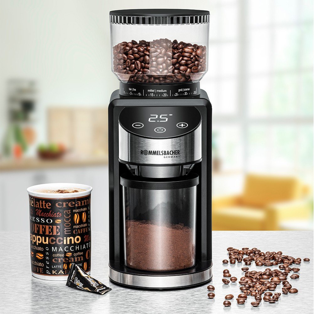 EAN 4001797864208 - Rommelsbacher EKM 400 molinillo de café 200 W Negro, Acero inoxidable imagen 2