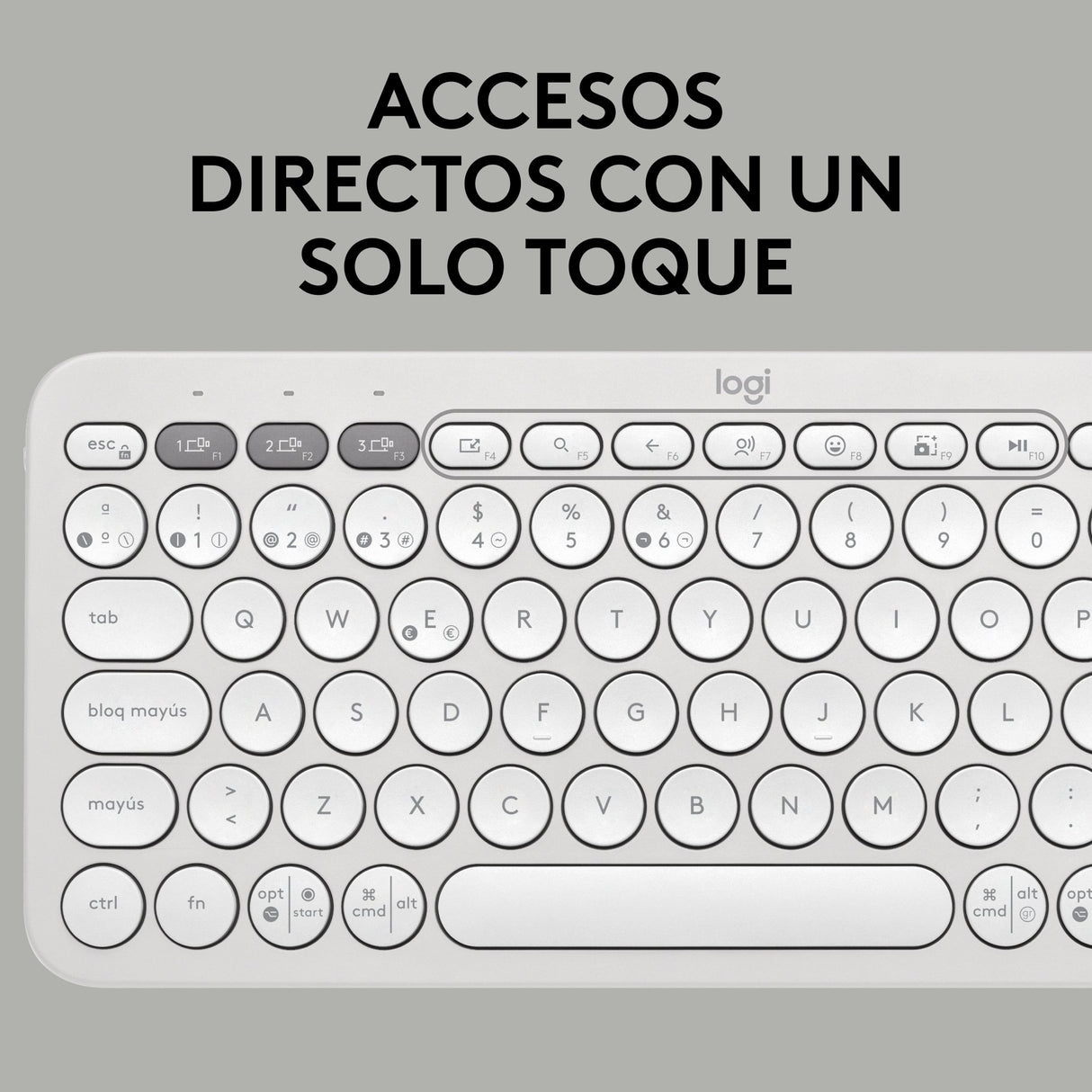 EAN 5099206111226 - Logitech 920-011828 teclado Universal Bluetooth QWERTY Español Blanco imagen 13